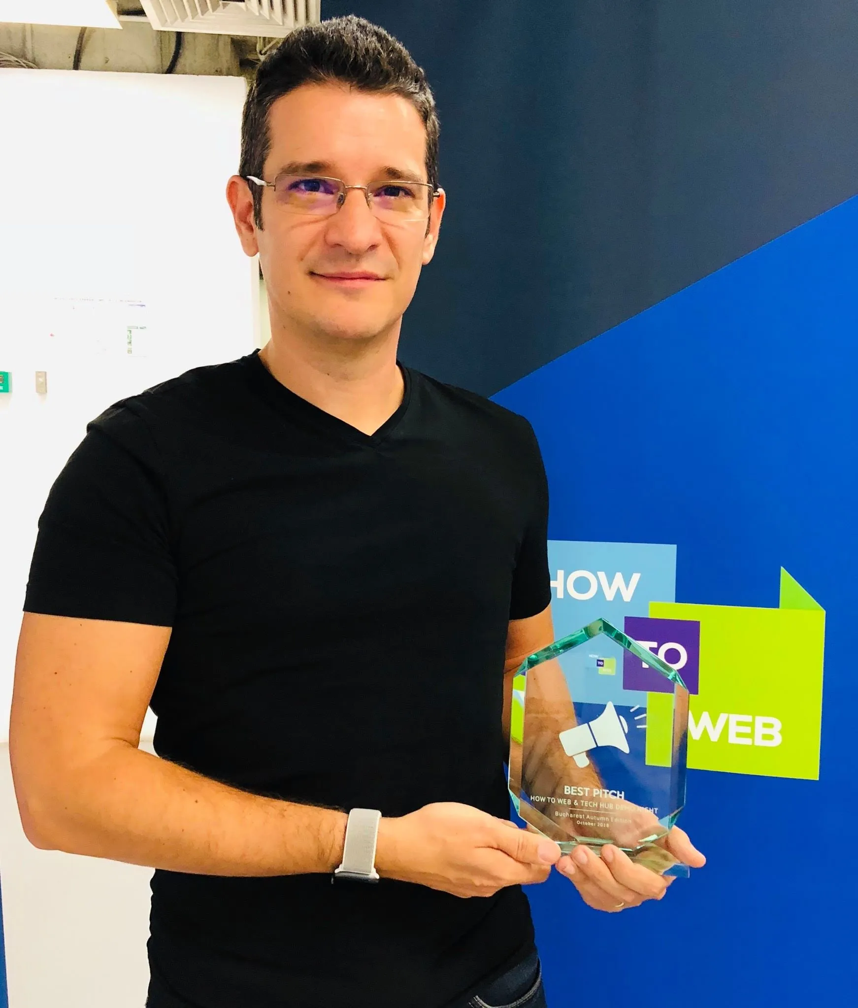Fotografie de la „SupplyBlockchain câștigă premiul pentru cel mai bun pitch”