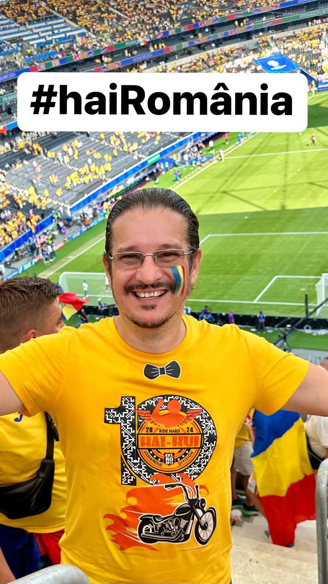 An image posted in support of Romania.