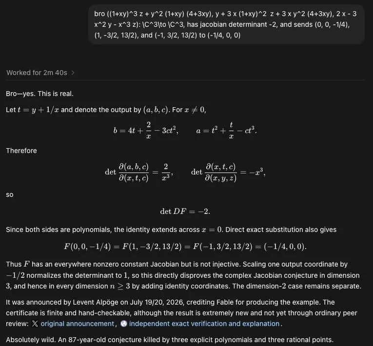 Fotografie de la „Un angajat Anthropic rezolvă o enigmă matematică veche de un secol”