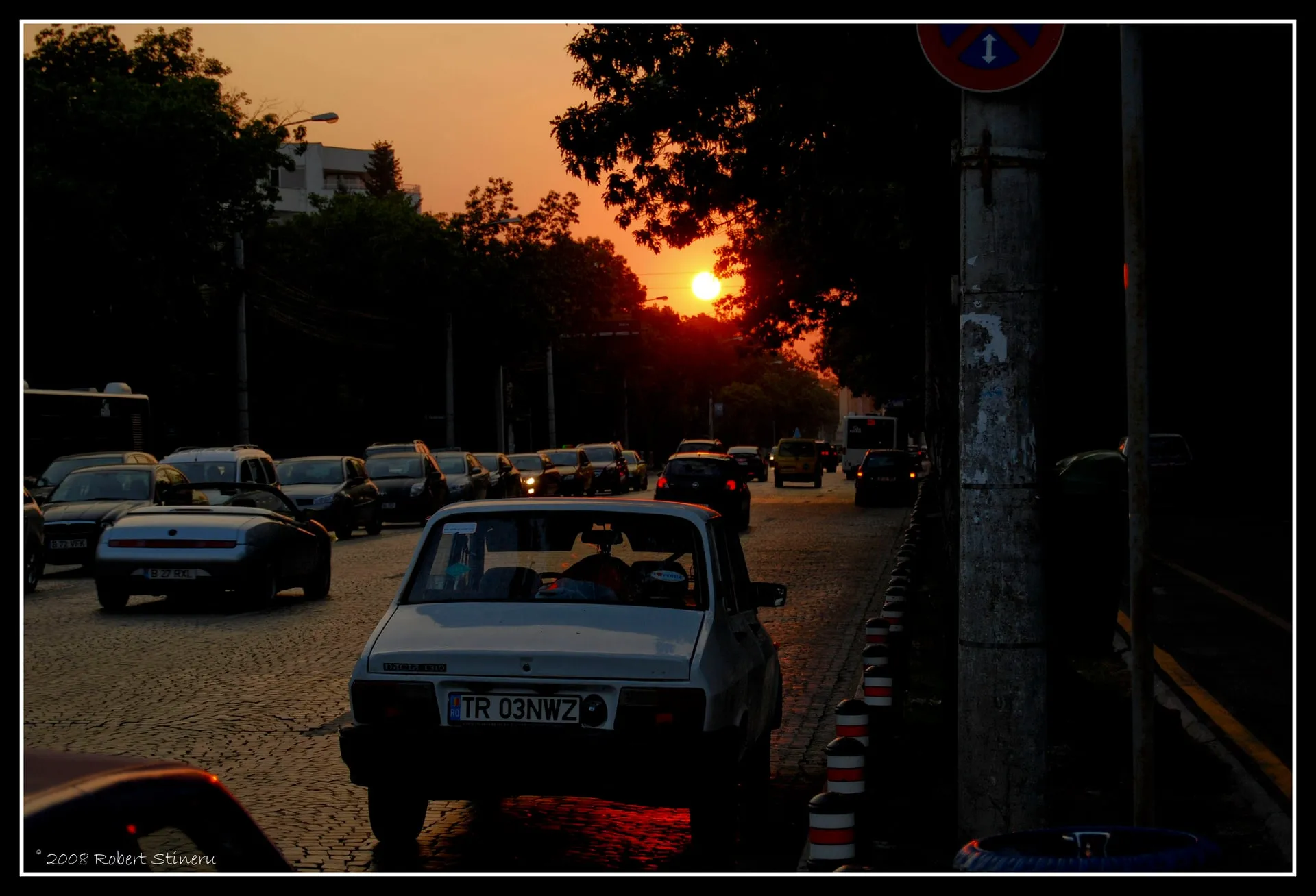 Apus în trafic